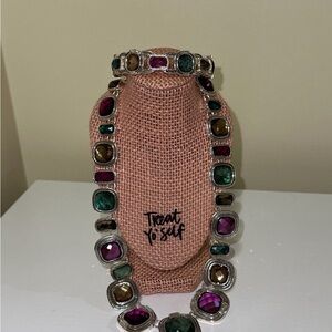 Elegant Multicolor Napier signed Necklace and Bracelet Set